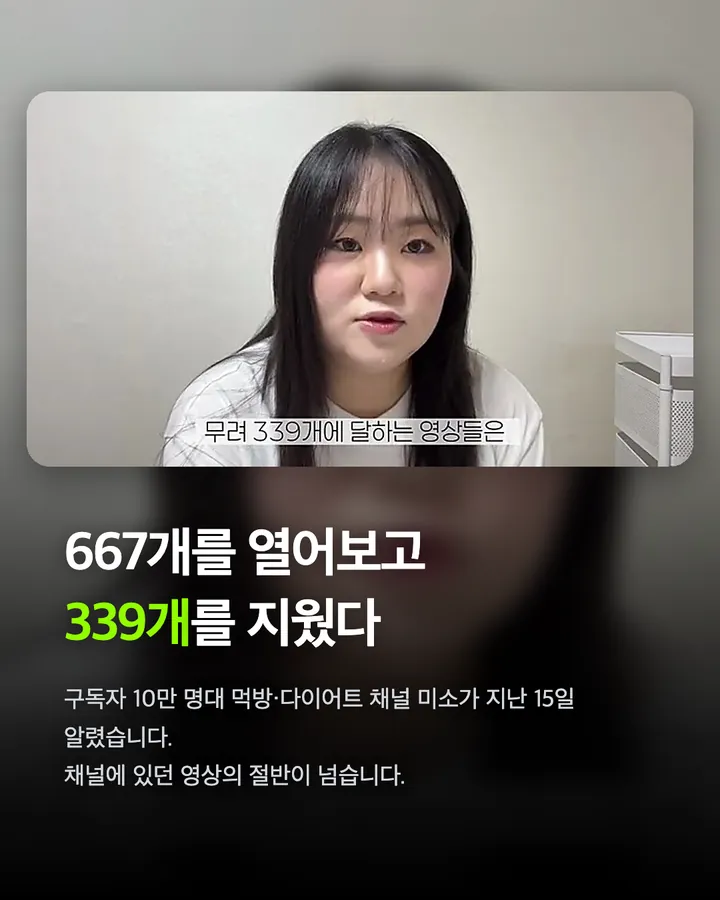먹방 영상 339개 삭제, 유튜브가 막은 이유 카드 2